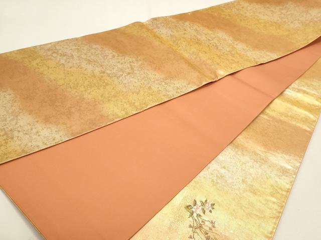 平和屋本店▼太鼓柄袋帯 筒花文 本金箔 正絹 逸品 DABJ6210sf