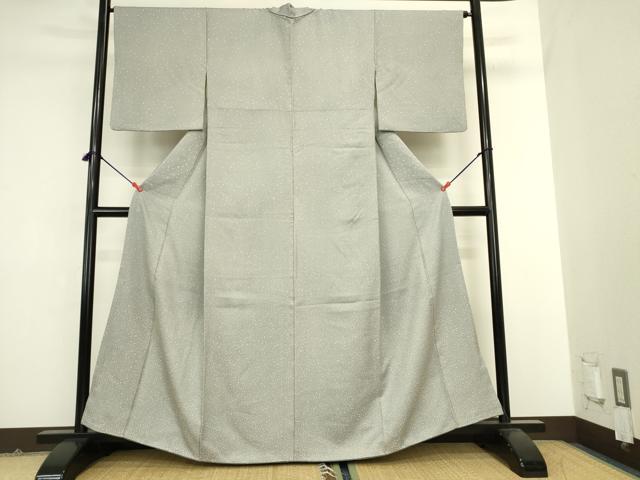 平和屋着物●上質な小紋 霞文 金彩 正絹 逸品 DABK2108op