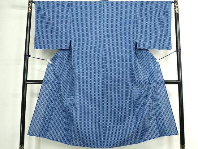平和屋着物∴夏物 男性 浴衣 注染 手縫い 抽象文様 綿 逸品 未使用 DABK1123cd
