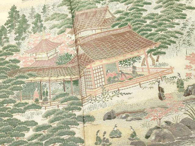 平和屋着物■豪華色留袖 寿光織 伊勢物語 暈し染め 金糸 正絹 逸品 DABJ5636qp