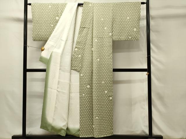 平和屋着物■上質な小紋 総絞り 亀甲文 正絹 逸品 DABJ5639qp