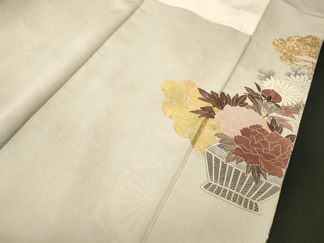 平和屋着物■豪華色留袖 駒刺繍 花車文 金彩 正絹 逸品 CABM0831oy