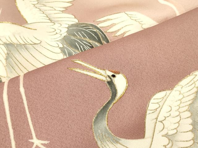 平和屋着物■豪華色留袖 作家物 駒刺繍 群鶴 暈し染め 金彩 正絹 逸品 CABM0842oy