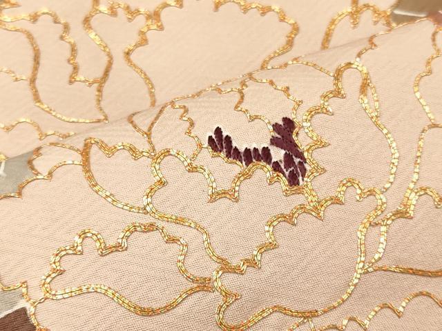 平和屋着物■豪華色留袖 駒刺繍 花車文 金彩 正絹 逸品 CABM0831oy