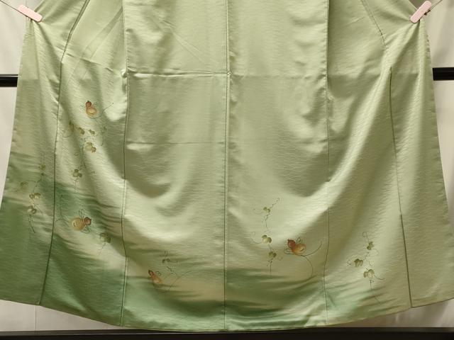 平和屋着物■訪問着 手描き 蔦の葉文 瓢箪 暈し染め 金彩 正絹 逸品 CABM0893oy