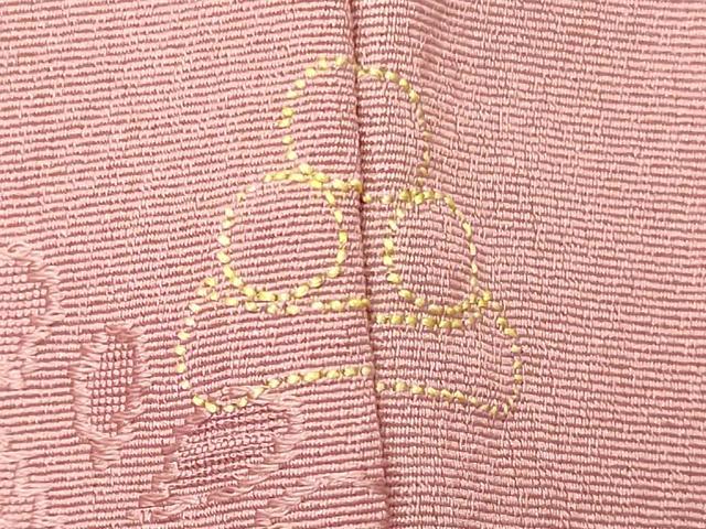 平和屋着物■上質な小紋 地紋起こし 吉祥花丸文 暈し染め 正絹 逸品 CABM0887oy