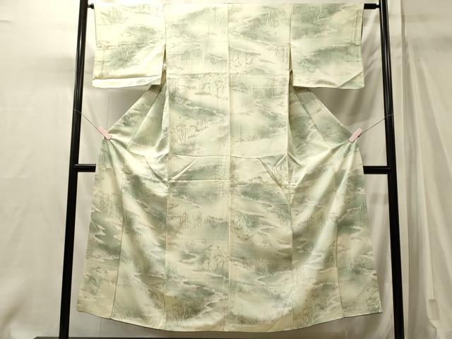 平和屋着物■上質な小紋 草木文 暈し染め 正絹 逸品 CABM0889oy