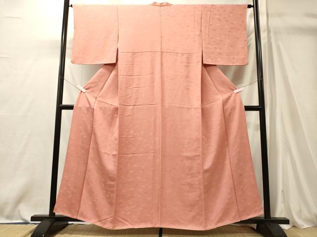 平和屋着物■江戸小紋 笹の葉地紋 鮫小紋柄 正絹 逸品 CABM0866oy