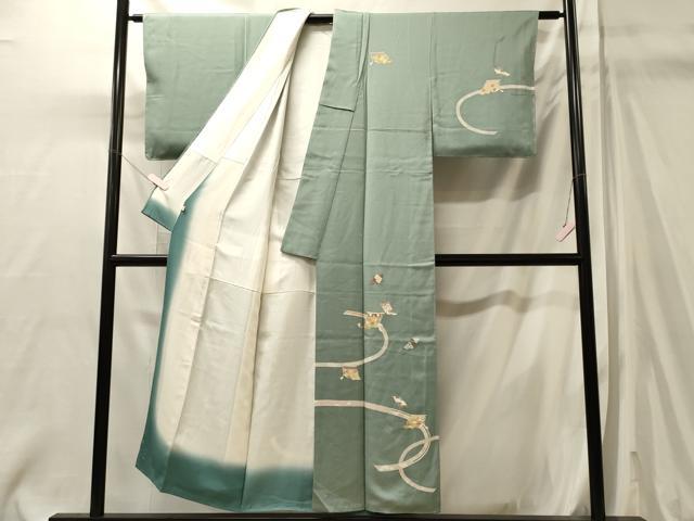 平和屋着物■訪問着 几帳花松文 金彩 正絹 逸品 CABM0863oy