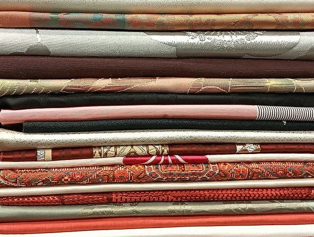 平和屋着物■名古屋帯 まとめて100点 薔薇 花柄 正倉院 刺繍 金銀糸 など 着用可能多数 未使用品あり 全て正絹 mmm1476