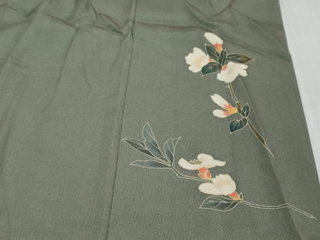 平和屋着物●訪問着 友禅 枝花文 正絹 逸品 DABK0020ud