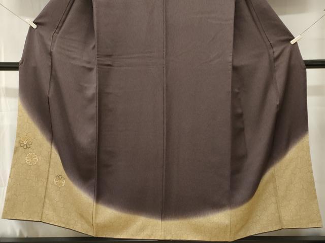 平和屋着物■訪問着 亀甲花丸文 暈し染め 金糸 正絹 逸品 CABM1241ev