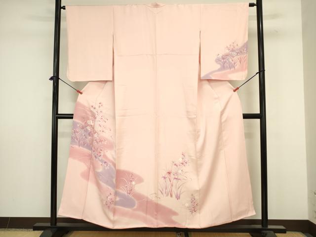 平和屋着物■訪問着 草花文 暈し染め 正絹 逸品 DABJ9257ya