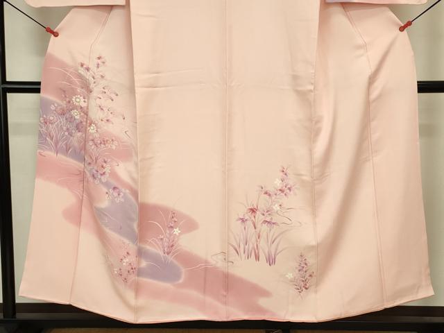 平和屋着物■訪問着 草花文 暈し染め 正絹 逸品 DABJ9257ya
