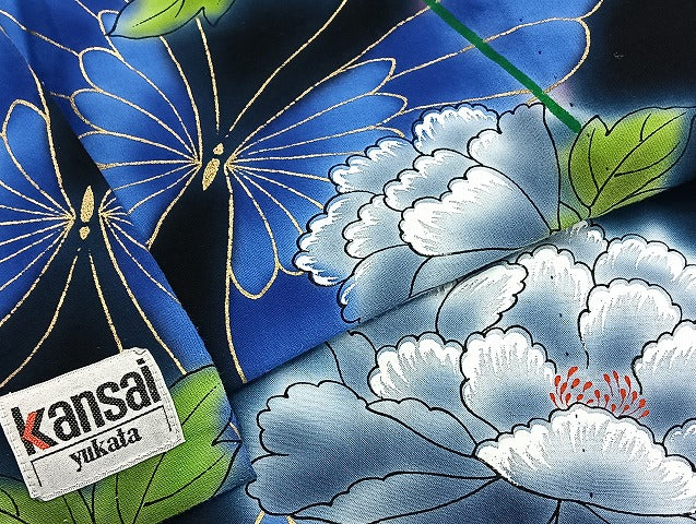 平和屋着物■浴衣 まとめて 45点 蝶 菖蒲 花柄 綿紅梅 ラメ 注ぎ染め 暈し染め 金彩 kansai 山本寛斎 着用可能多数 未使用品あり mmm1500