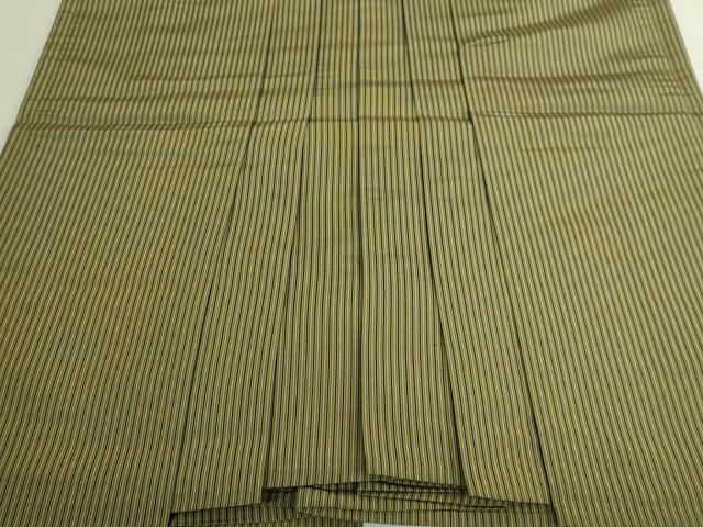 平和屋本店*極上 夏物 男性 人間国宝 甲田綏郎 精好仙台平 行灯袴 縦絽 縞 逸品 DZAC0179kh6
