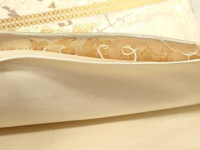 平和屋本店▼六通柄袋帯 唐織 九百錦 慶祥秀宝文 純金箔 正絹 逸品 DABJ6294sf