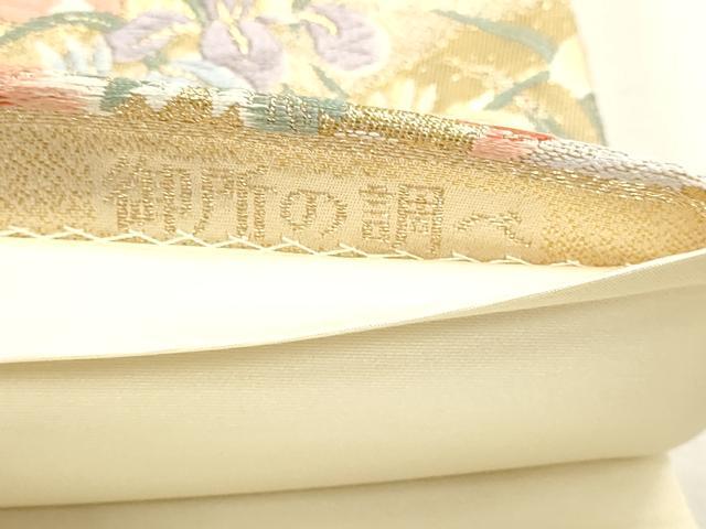 平和屋本店▼六通柄袋帯 唐織 御所の調べ 九百錦24k本金箔 正絹 逸品 DABJ6276sf