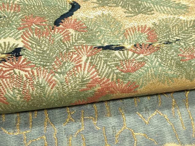 平和屋本店▼六通柄袋帯 紹彩錦 洛中洛外図 本金箔 正絹 逸品 DABJ6373sf