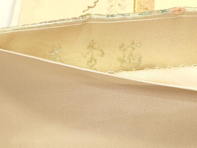 平和屋本店▼六通柄袋帯 唐織 花車文 本金箔 正絹 逸品 DABJ6410sf