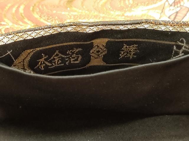 平和屋本店▼六通柄袋帯 唐織 舞姿 本金箔 正絹 逸品 DABJ6427sf