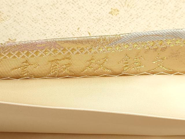 平和屋本店▼六通柄袋帯 雲取双鉾文 本金箔 正絹 逸品 DABJ6446sf