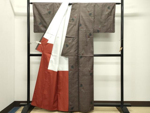 平和屋着物●都喜ヱ門 本場大島紬 7マルキ 泥染め 風のこもり唄 藤絹織物謹製 証紙付き 正絹 逸品 CABM4887gh