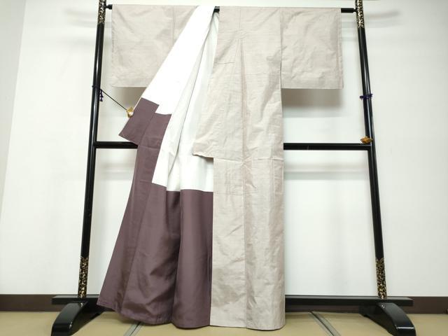 平和屋着物●本場大島紬 白大島 カタス 正絹 逸品 未使用 DABK0128ud