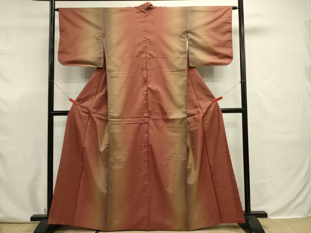 平和屋着物■本場縞大島紬 霞間道 正絹 逸品 DABJ9323ya