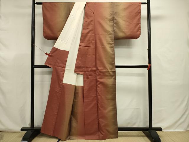 平和屋着物■本場縞大島紬 霞間道 正絹 逸品 DABJ9323ya