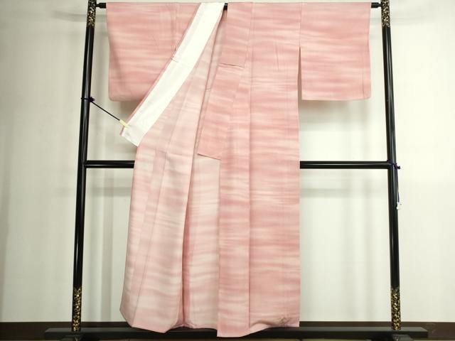 平和屋着物▽上質な小紋 単衣 霞文 暈し染め 正絹 逸品 DABK1270cd