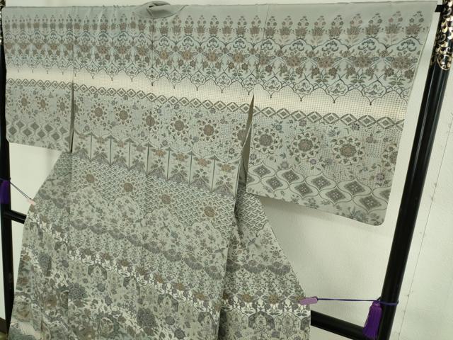 平和屋本店●極上 中国三大刺繍 スワトウ刺繍 汕頭刺繍 訪問着 鳳凰正倉院花蝶文 暈し染め 金糸 ますいわ屋扱い 逸品 DZAB6324kh6
