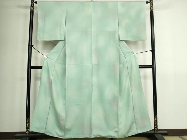平和屋着物■上質な小紋 青海波地紋 暈し染め 正絹 逸品 DABK1318cd