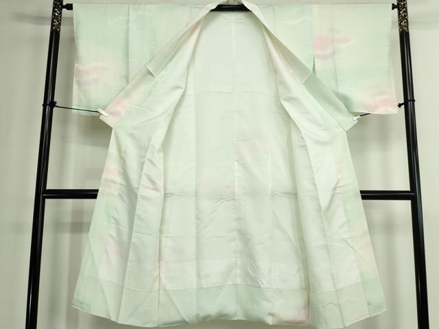 平和屋着物■長襦袢 袷 雪重ね文 暈し染め 正絹 逸品 DABK1337cd