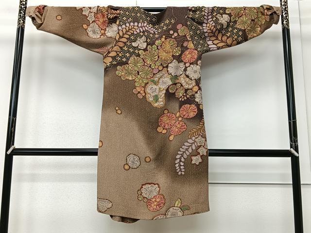 平和屋着物#創作和装コート ワンピース 辻が花 正絹 逸品 CABM6430ua