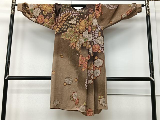 平和屋着物#創作和装コート ワンピース 辻が花 正絹 逸品 CABM6430ua