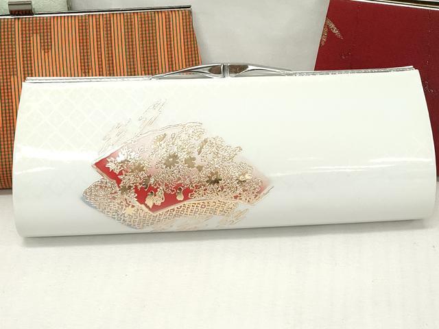 平和屋着物▼和装小物 和装バッグまとめて4点 ハンドバッグ クラッチ 雪輪青海波 地紙重ね草花文 エ霞文 金彩 逸品 DABJ2374xg