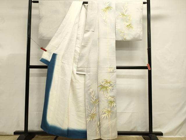 平和屋着物■訪問着 笹竹文 暈し染め 金彩 正絹 逸品 DABJ5791qp
