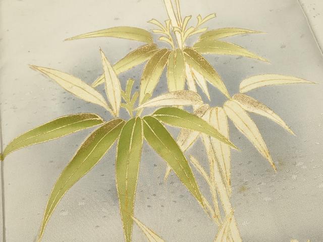 平和屋着物■訪問着 笹竹文 暈し染め 金彩 正絹 逸品 DABJ5791qp