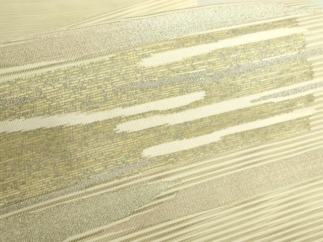 平和屋着物*極上 夏物 絽綴れ 八寸名古屋帯 霞文 金銀糸 逸品 未使用 DZAC0440kh6