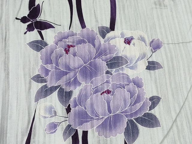 平和屋本店■浴衣 まとめて 45点 蝶 向日葵 百合 花柄 牡丹 桜 JUNKO KOSHINO ジュンコ・コシノ 綿紅梅 着用可能多数 未使用品あり se0024