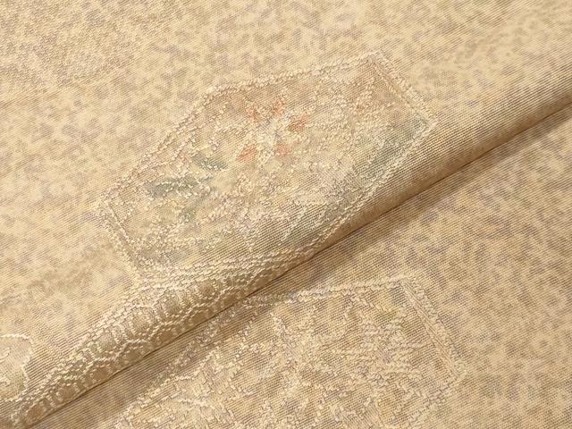 平和屋着物●上質な小紋 地紋起こし 亀甲花文 正絹 逸品 CABM4987gh