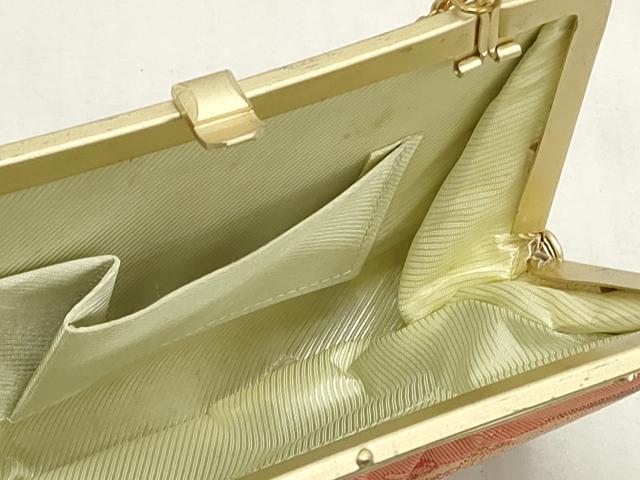 平和屋着物▼和装小物 和装バッグまとめて3点 ハンドバッグ クラッチ 佐賀錦 吉祥芝草文 几帳花文 金銀糸 逸品 DABJ2412xg