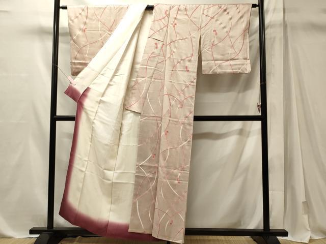 平和屋着物■上質な小紋 組み紐 正絹 逸品 CABM1107oy