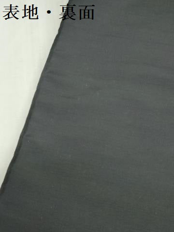 平和屋着物▼名古屋帯 帯反物 総刺繍 枝花文 黒地 金銀糸 逸品 未使用 DABK3822zy