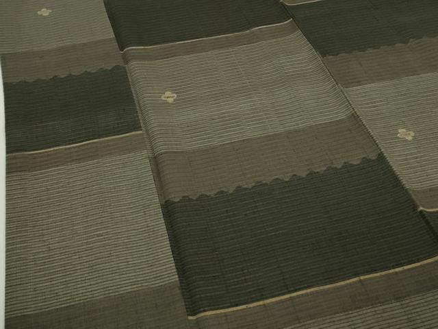 平和屋本店●極上 Maru Factory 丸山正 紬 変わり市松 逸品 DZAB7639kh6