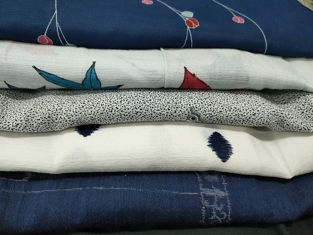 平和屋本店■夏物 小紋 絽 紗 洗える着物 まとめて20点 鶴 花柄 着用可能多数 se0036