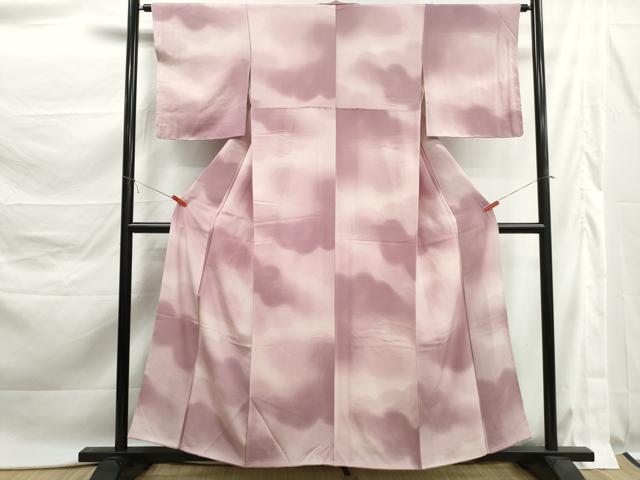 平和屋着物■上質な小紋 霞雲文 暈し染め 正絹 逸品 DABK6170qa