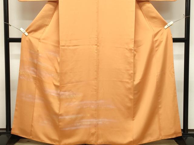 平和屋着物●人間国宝 福田喜三郎 訪問着 霞文 暈し染め 金彩 正絹 逸品 CABM5129gh