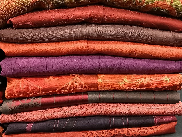 平和屋着物■道行コート まとめて 20点 向かい蝶 更紗 花柄 宝相華 型染め 刺繍 着用可能多数 未使用品あり 全て正絹 mmm1551